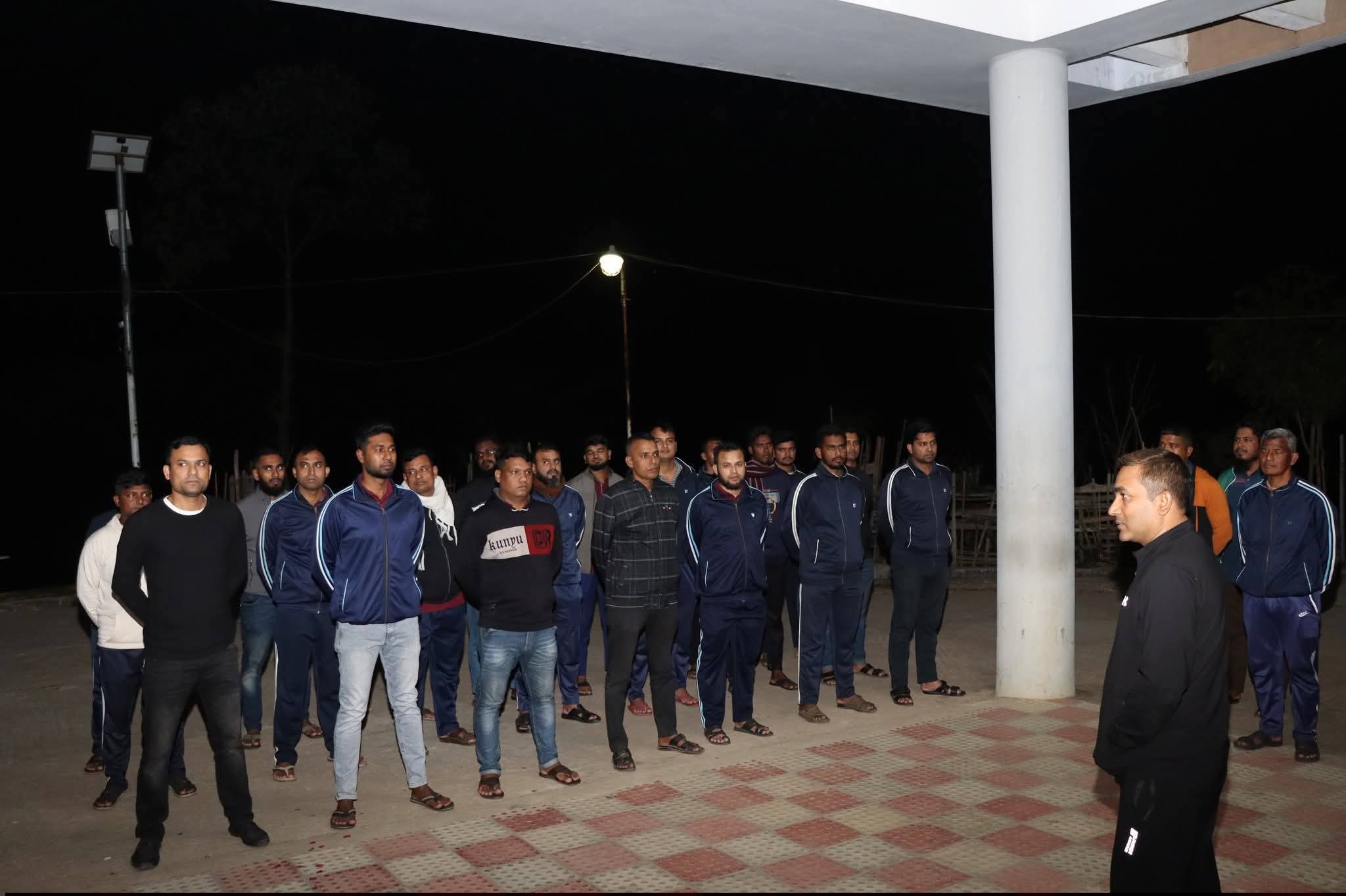 বান্দরবান পার্বত্য জেলার থানচি থানার রাত্রিকালীন রুল কলে পুলিশ সুপার