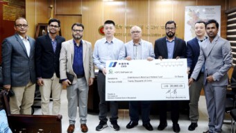 প্রধান উপদেষ্টার পক্ষে ২৪ লাখ টাকার আনুদানের চেক গ্ৰহন করেন দুর্যোগ ব্যবস্থাপনা ও ত্রাণ উপদেষ্টা