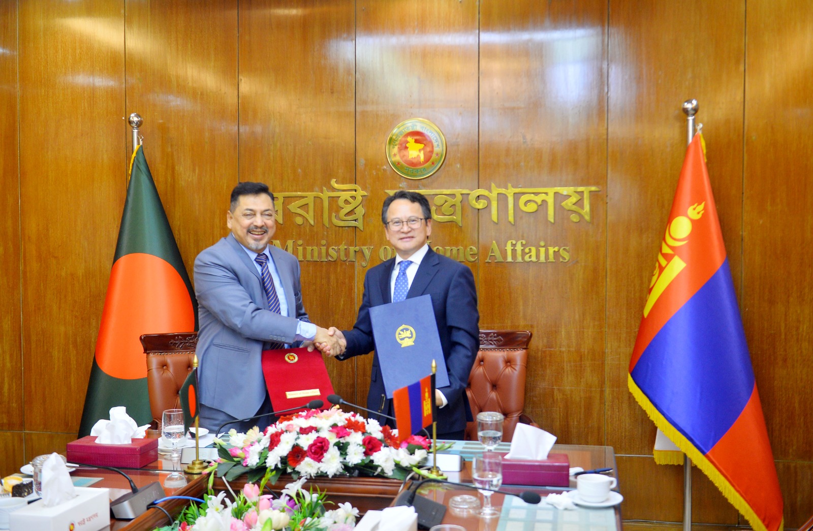 বাংলাদেশ ও মঙ্গোলিয়ার মধ্যে ভিসা অব্যাহতি চুক্তি স্বাক্ষরিত