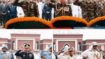 সুদানে শাহাদাতবরণকারী শান্তিরক্ষীদের নামাজে জানাযা অনুষ্ঠিত