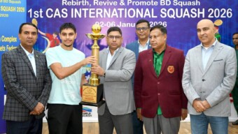 ১ম চিফ অব আর্মি স্টাফ (সিএএস) আন্তর্জাতিক স্কোয়াশ প্রতিযোগিতা-২০২৬ সমাপ্ত