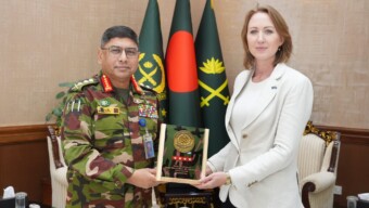 সেনাপ্রধানের সাথে অস্ট্রেলিয়ার হাইকমিশনার এর সৌজন্য সাক্ষাৎ