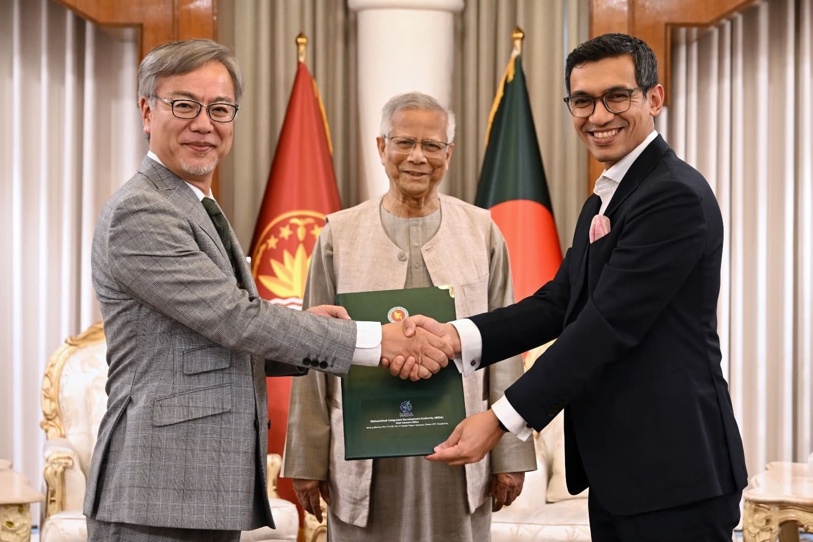 সামুদ্রিক মৎস্য সম্পদ রক্ষা ও নীল অর্থনীতি বিকাশে জাপানের সাসাকাওয়া ফাউন্ডেশনের সাথে মিডা (MIDA)-এর সমঝোতা স্মারক স্বাক্ষর