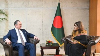 পররাষ্ট্রমন্ত্রী ড. খলিলুর রহমান এবং পররাষ্ট্র প্রতিমন্ত্রী শামা ওবায়েদ ইসলামের সঙ্গে সৌজন্য সাক্ষাৎ ক‌রে‌ছেন ঢাকায় নিযুক্ত মা‌র্কিন রাষ্ট্রদূত ব্রেন্ট ক্রিস্টেনসেন।