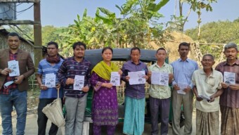 বেতবুনিয়াতে জুঁই চাকমার জনসংযোগ