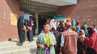 রাঙামাটিতে ভোটের দিন ১৯টি কেন্দ্র পরিদর্শন করেছেন জুঁই চাকমা