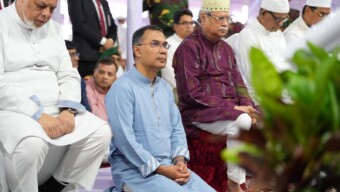 জাতীয় ঈদগাহে প্রধানমন্ত্রীর ঈদুল ফিতরের নামাজ আদায়