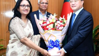 সমাজকল্যাণ মন্ত্রী এবং প্রতিমন্ত্রীর সাথে চীনের রাষ্ট্রদূতের সৌজন্য সাক্ষাৎ