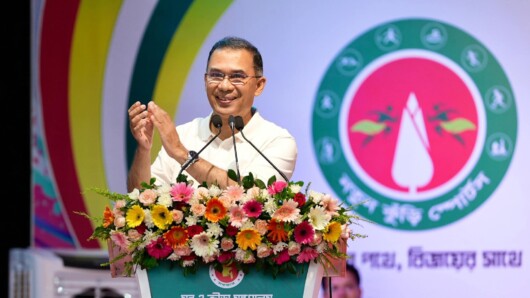 ক্রীড়াকে পেশা ও জীবিকার মাধ্যম হিসেবে গড়ে তুলতে বর্তমান সরকারের অন্যতম নির্বাচনী অঙ্গীকার বাস্তবায়নের লক্ষ্যে শিশু-কিশোরদের ক্রীড়া প্রতিভা অন্বেষণে ‘নতুন কুঁড়ি স্পোর্টস ২০২৬’-এর উদ্বোধনী অনুষ্ঠানে প্রধান অতিথি হিসেবে উপস্থিত ছিলেন মাননীয় প্রধানমন্ত্রী তারেক রহমান, এমপি