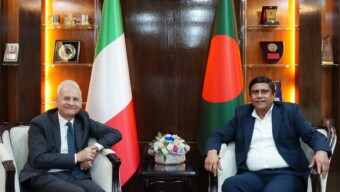 মাননীয় প্রধানমন্ত্রীর প্রতিরক্ষা উপদেষ্টার সঙ্গে ইতালির রাষ্ট্রদূতের সৌজন্য সাক্ষাৎ