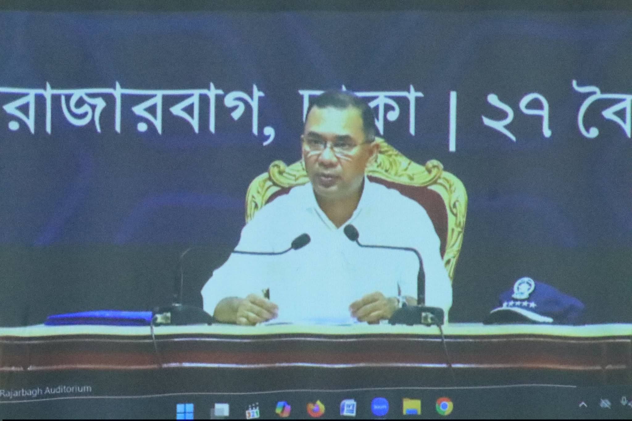 পুলিশ সপ্তাহ ২০২৬ উপলক্ষে মাননীয় প্রধানমন্ত্রীর বিশেষ কল্যাণ সভায় ভার্চুয়ালি যুক্ত হলো নোয়াখালী জেলা পুলিশ