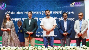 জাতীয় হকি ও কাবাডির নারী দলের সংবর্ধনা ও অনূর্ধ্ব-১৮ এশিয়া কাপ-নারী ও পুরুষ হকি দলের জার্সি উন্মোচন অনুষ্ঠিত