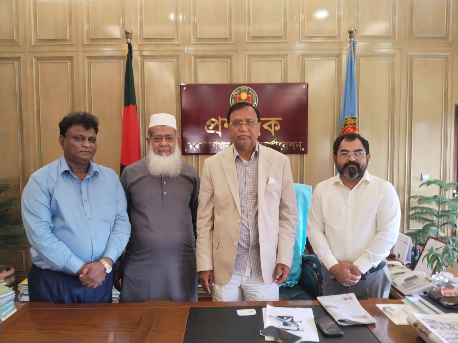 যানজট-জলাবদ্ধতা নিরসনে ডিএসসিসি প্রশাসকের সঙ্গে আইডিইবি নেতাদের বৈঠক