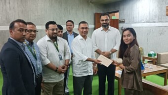 সাফজয়ী ফুটবলার ঋতুপর্ণা চাকমার গৃহনির্মাণে মাননীয় প্রধানমন্ত্রীর আর্থিক অনুদান