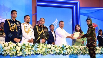 ‘Invest in Peace’ প্রতিপাদ্যে আয়োজিত আন্তর্জাতিক জাতিসংঘ শান্তিরক্ষী দিবসের অনুষ্ঠানে প্রধান অতিথি হিসেবে বক্তব্য রাখেন মাননীয় প্রধানমন্ত্রী তারেক রহমান