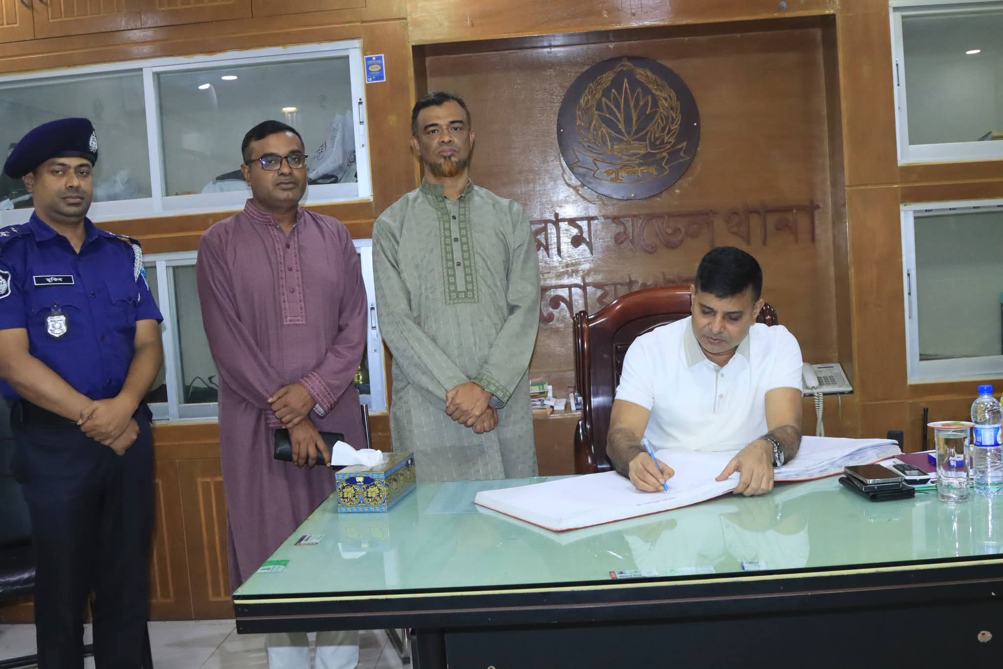 নবাগত পুলিশ সুপার নোয়াখালী মহোদয়ের সুধারাম মডেল থানা আকস্মিক পরিদর্শন