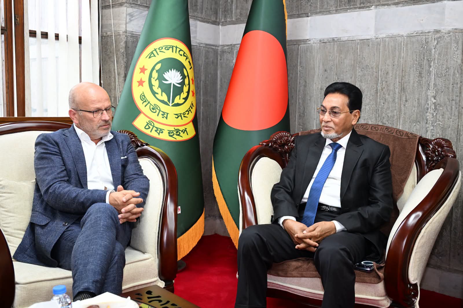 চীফ হুইপের সঙ্গে ইউরোপীয় পার্টনারশিপ ফর ডেমোক্রেসি (ইপিডি) প্রতিনিধি দলের সৌজন্য সাক্ষাৎ
