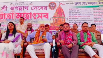 দিনাজপুর বীরগঞ্জে ঐতিহ্যবাহী জগন্নাথদেবের রথযাত্রা উৎসব উদযাপন