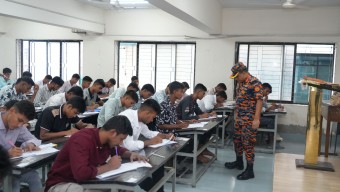 কঠোর নজরদারির মধ্যে ফায়ারফাইটার পদেরলিখিত পরীক্ষা গ্রহণ