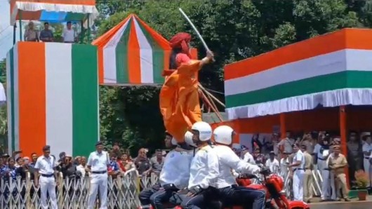 কলকাতার রেড রোডে পালিত হলো ৮০ তম স্বাধীনতা দিবস