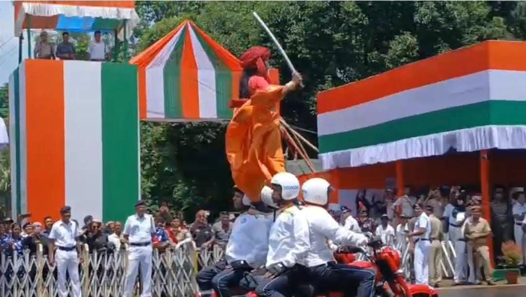 কলকাতার রেড রোডে পালিত হলো ৮০ তম স্বাধীনতা দিবস