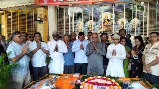 মানবাধিকার কর্মী রঞ্জন কর্মকারের শেষ কৃত্যানুষ্ঠান সম্পন্ন