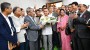 প্রধানমন্ত্রী তারেক রহমান আজ ঢাকায় জাতীয় সংসদে মির্জা ফখরুল ইসলাম আলমগীর রাষ্ট্রপতি নির্বাচিত হওয়ায় তাঁকে বৃহস্পতিবার, ২০ আগস্ট ২০২৬ ফুল দিয়ে অভিনন্দন জানান