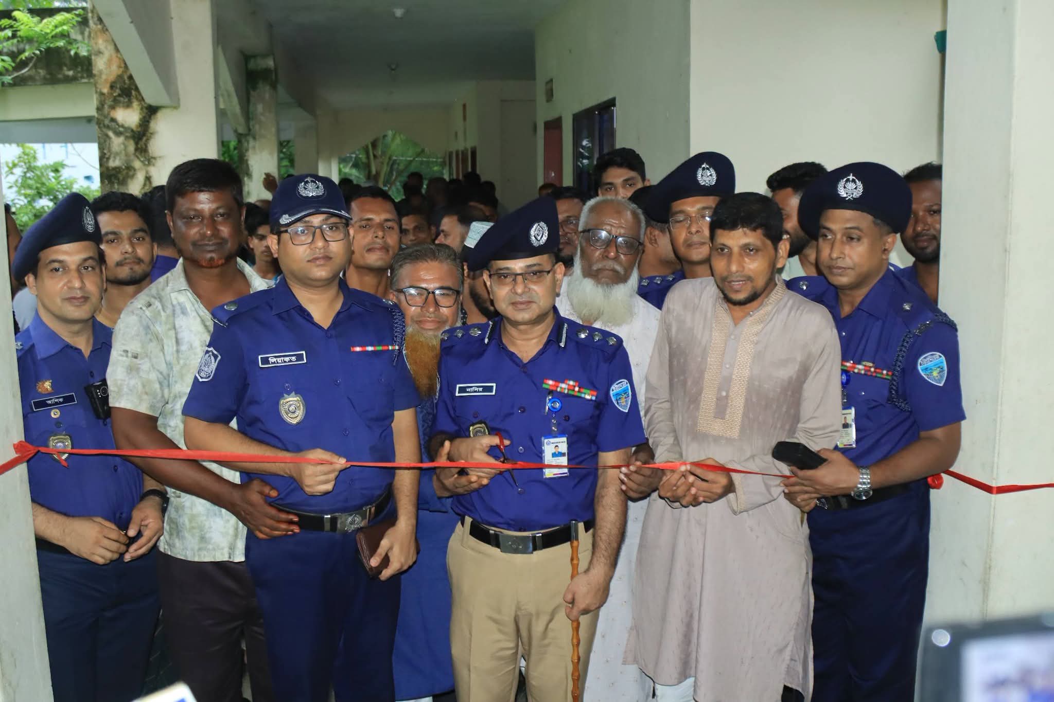 সুধারাম মডেল থানাধীন আন্ডারচরে অস্থায়ী পুলিশ ক্যাম্প উদ্বোধন
