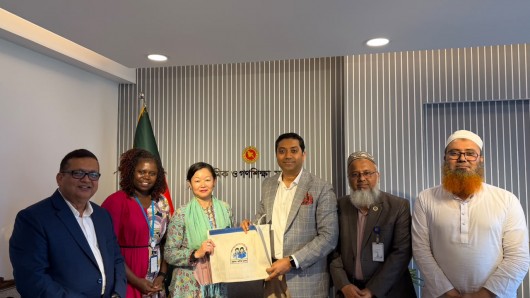 প্রাথমিক ও গণশিক্ষা প্রতিমন্ত্রীর সঙ্গে ডব্লিউএফপির কান্ট্রি ডিরেক্টর ও আবাসিক প্রতিনিধি কোকো উশিয়ামার সৌজন্য সাক্ষাৎ
