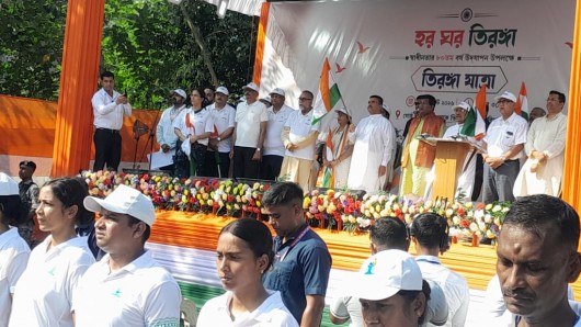 মুখ্যমন্ত্রী শুভেন্দু অধিকারীর নেতৃত্বে,- হর ঘর তেরঙ্গা কর্মসূচি ও পদযাত্রা
