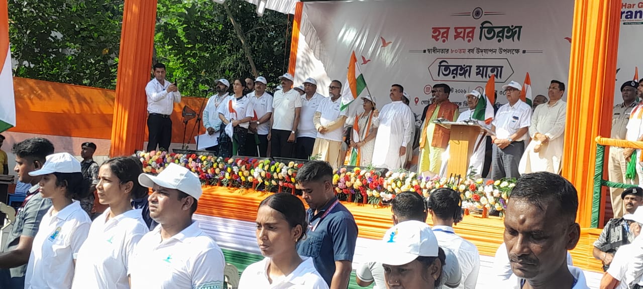 মুখ্যমন্ত্রী শুভেন্দু অধিকারীর নেতৃত্বে,- হর ঘর তেরঙ্গা কর্মসূচি ও পদযাত্রা