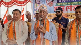 ঝিনাইদহে জন্মাষ্টমীর অনুষ্ঠানে আইনমন্ত্রী: ‘সব ধর্মের মানুষ এখন নির্বিঘ্নে ধর্ম পালন করতে পারছে’
