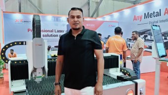 বিল্ডকন, উড ও মেটাল এক্সপোতে হাই-নেক্সটের ৩ কিলোওয়াট ফাইবার লেজার কাটিং মেশিন