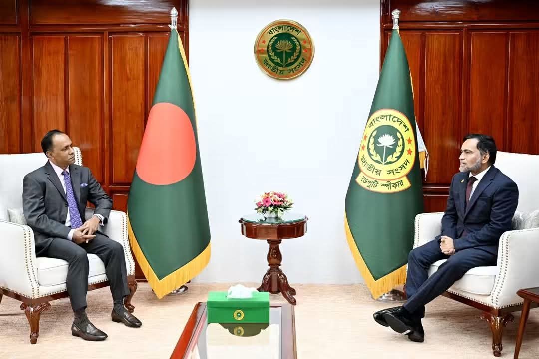 জাতীয় সংসদের ডেপুটি স্পীকারের সঙ্গে টাওয়ার হ্যামলেটসের স্পীকার মোস্তাক আহমেদের সাক্ষাৎ