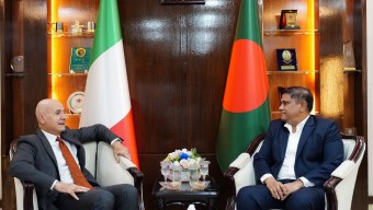 প্রধানমন্ত্রীর প্রতিরক্ষা উপদেষ্টার সঙ্গে ইতালির রাষ্ট্রদূতের সৌজন্য সাক্ষাৎ
