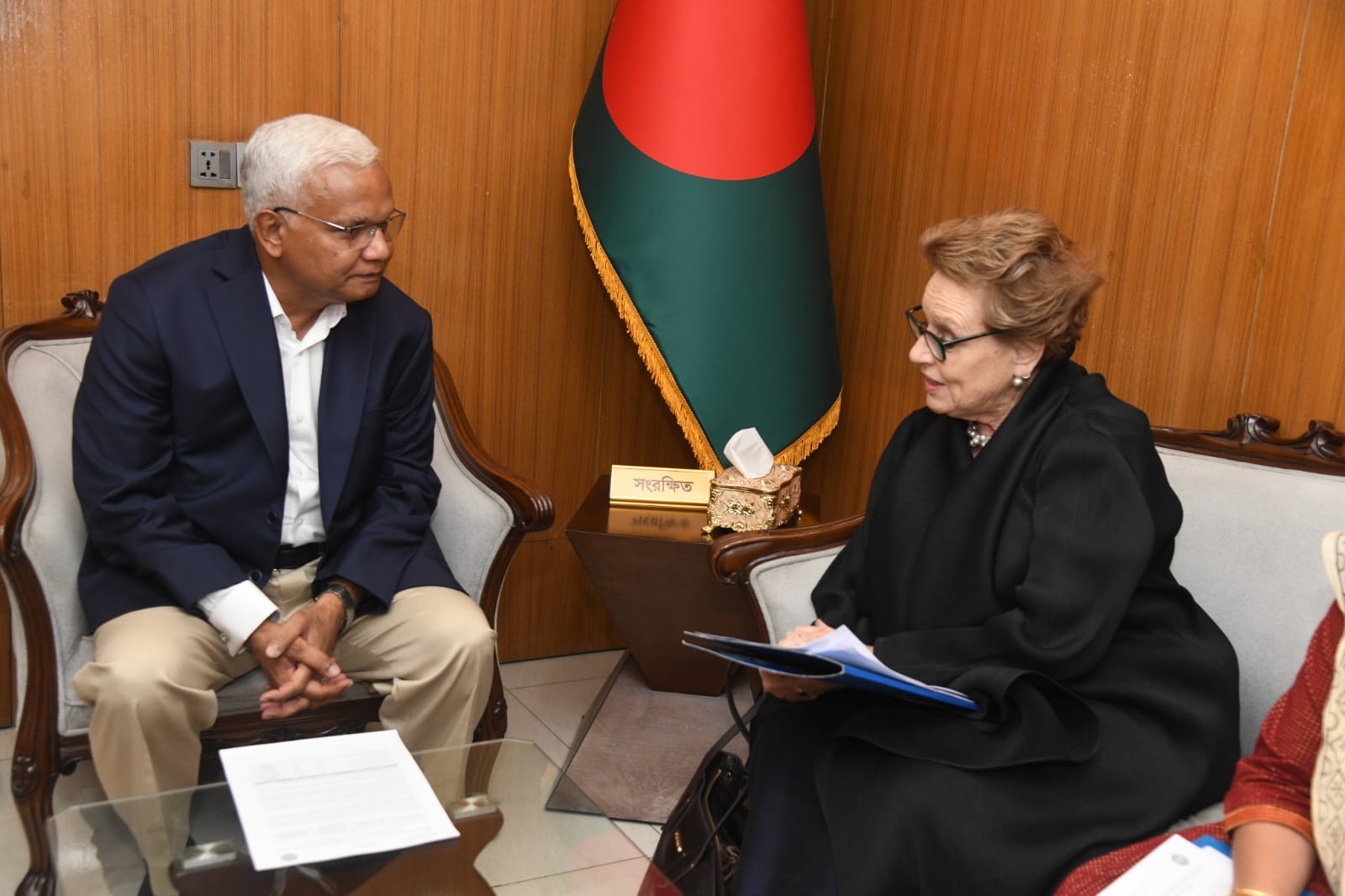 নারী ও শিশু বিষয়ক এবং সমাজকল্যাণ মন্ত্রীর সাথে ইউনিসেফ বাংলাদেশ- এর প্রতিনিধির সৌজন্য সাক্ষাৎ